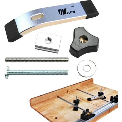 Woodworking T Track Slot Metal Quick Acting Hold Down Clamp Set for T-Slot T-Track Woodworking Ruter Table Tool Accessories