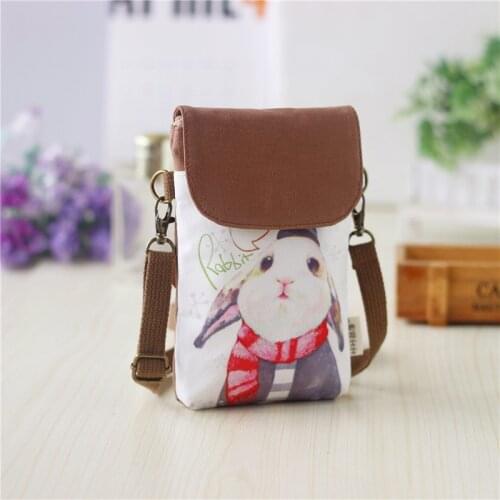 2021 Women Wallet small Cartoon Cell Phone Bags Girl Handbag Purse Clutch Messenger Shoulder Long Straps Bag Dropshipping