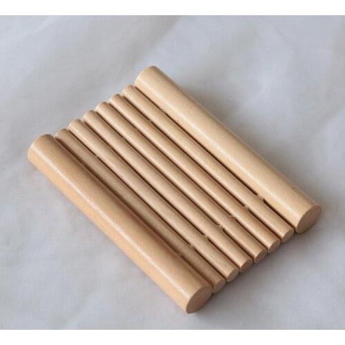 100pcs Bamboo Raft Soap Dish Soap Boxes Natural Wood Soap Tray Holder for Bath Shower Plate Bathroom#38106