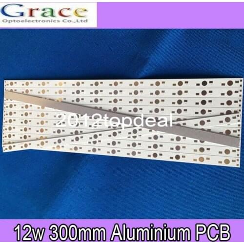 20pcs 30CM x 1CM Aluminium PCB Circuit Board for 12 x 1w,3w,5w LED in Series
