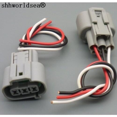 Shhworldsea 1/2/5/10/100pcs 3 Pin Waterproof Automotive Camshaft Speed Sensor Connector Common rail