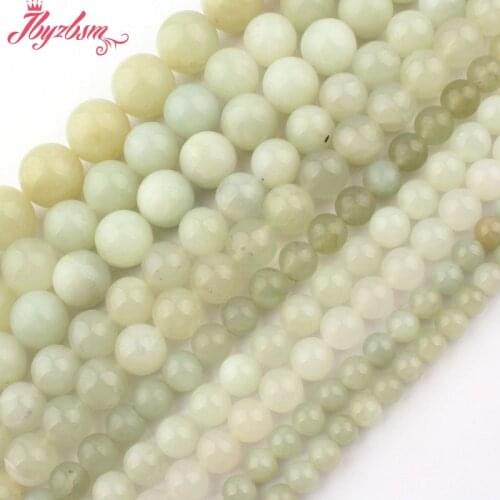 6,8,10mm Smooth Round Beads Ball Xiuyan Jades Natural Stone Beads For DIY Necklace Bracelats Jewelry Making 15" Free Shipping