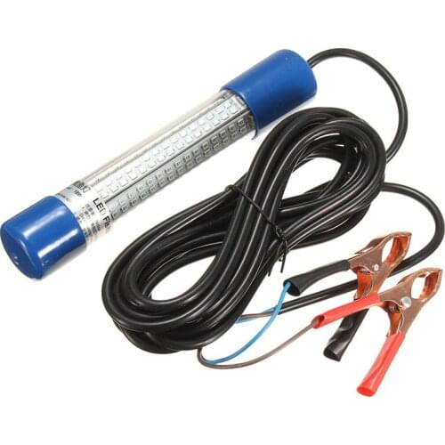 8W 180 LEDs Green Underwater Fishing Light Lamp Fish Attracting Light Fishing Boat Night Lure Lights LED Bulb Tube DC12V~24V