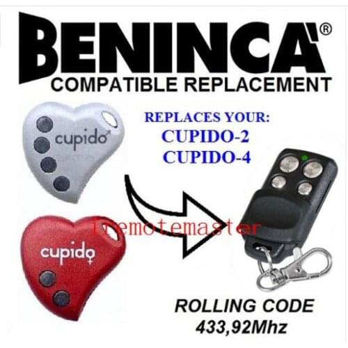 BENINCA CUPIDO-2 BENINCA CUPIDO-4 rolling code compatible transmitter beautiful
