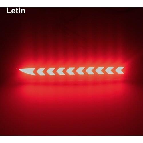 Dynamic flow sequential Reflector bumper light LED Tail Brake lamp for Toyota Wish Sienna Camry Verso harrier reflector