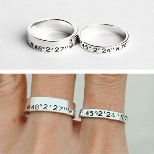 COORDINATE WRITTEN HAND WORK DOUBLE WEDDING RING