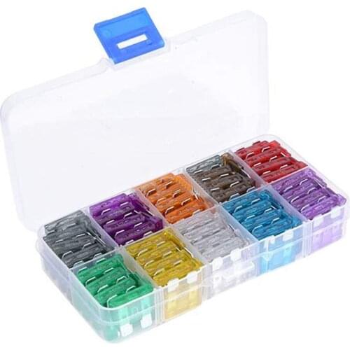 EE support 100 Mix Standard Blade Fuse Assortment Set Car Truck Auto ATM WYS Sales