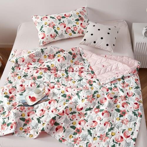 Summer Aircondition Quilt Home Textiles Suitable for Children Kids Adult Printing Blanket Quilts Pillowcase Comforter Bedding #s