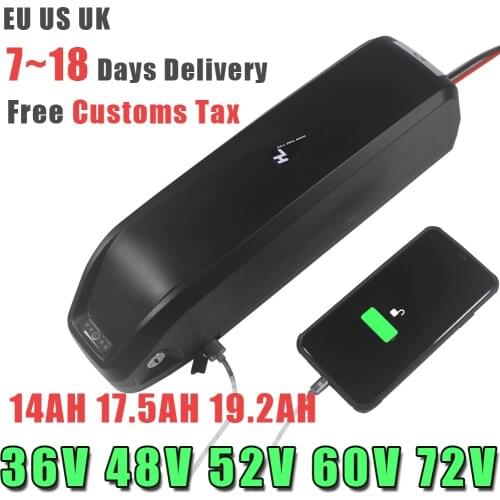EU US AU NO TAX Hailong 48V Battery 17AH Electric bike lithium ion battery for BAFANG BBS02 BBSHD 750W 1000W