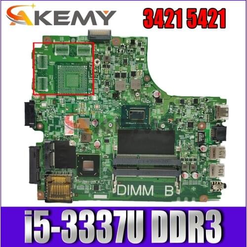 Akemy For dell inspiron 3421 5421 laptop motherboard with i5-3337U DDR3 5J8Y4 mainboard test 100% OK