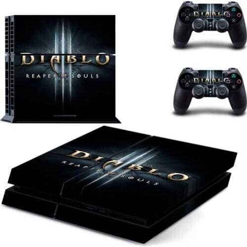 DIABLO Style PS4 Skin Sticker for Playstation 4 Console & 2 Controllers Decal Vinyl Protective Skins Style 12