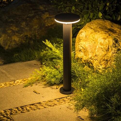 40/60CM Outdoor Garden Pathway Lawn Light Aluminum Landscape Bollard Lamps Waterproof Courtyard Villa Pathway Pillar Light