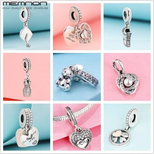 Mothers day I love mom Running Shoe dress Graduation charms 925 sterling silver jewelry fit bracelets pendant diy gift to mom