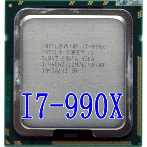 Intel original I7-990X I7 990X CPU Processor 3.46G /Six Core/ LGA 1366 scrattered pieces i7 990X 130W can work