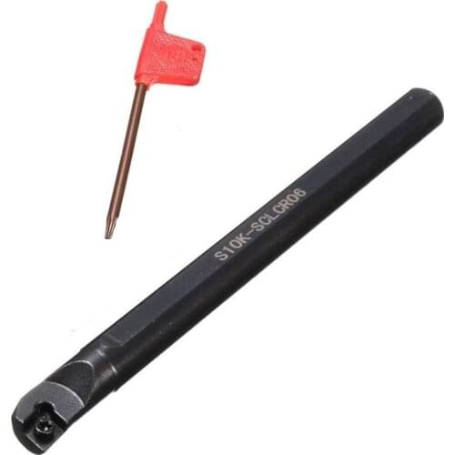 Profiling Bar Turning Tool Lathe Boring Bar 6mm 7mm 8mm 10mm SCLCR06 T8 Wrenchs10pcs CCMT060204-HM Insert