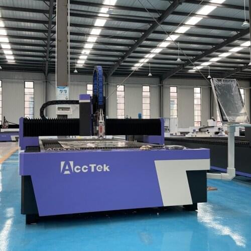 Jinan Acctek 1000W 1500W 2000W 3000W Sheet Metal Fiber Cutting Laser Cutter Machines