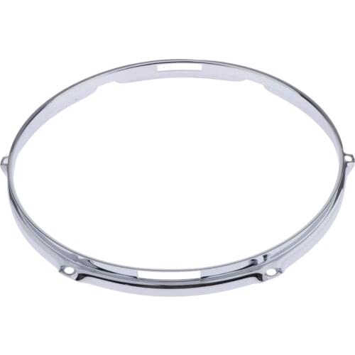 Heavy Duty 13 Inch 6 Lug Snare Drum Hoop Rim Batter Hoop 1.5Mm (Pack of 2)