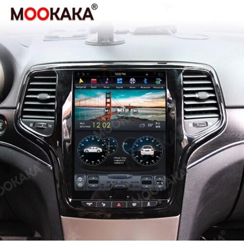 Tesla Style Android 9.0 64G Car GPS Navigation Radio For Jeep Cherokee 2014-2019 Auto Multimedia Player Stereo Head Unit Carplay