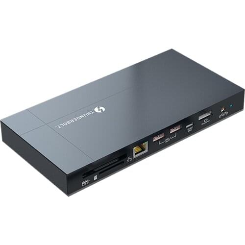 Thunderbolt 3 40Gbps USB C HUB to 8K Displayport PD DC Power Splitter Port Dock For Huawei Matebook X Pro HP ENVY 13 Type-C HUB