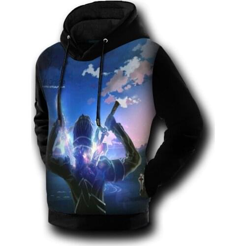 Hot Anime Sword Art Online 3D Print Hoodies Boy/Girl Long Sleeve Leisure Hooded Sweatshirt Yong People Fashion Hoodies