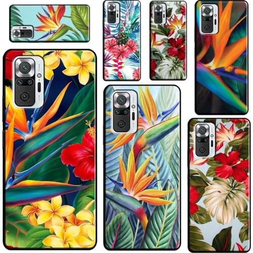 Tropical Paradise Hawaiian Birds For Xiaomi Redmi Note 10 Pro Note 9 Pro 8T 9S Note 8 Pro Phone Case For Redmi 9 9C 9T 9A