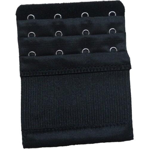 Women 3 Rows 4 Hooks Adjustable Bra Extender Elastic Strapless Bra Clasp Belt Bra Hooks Clasp Extenders Accessories