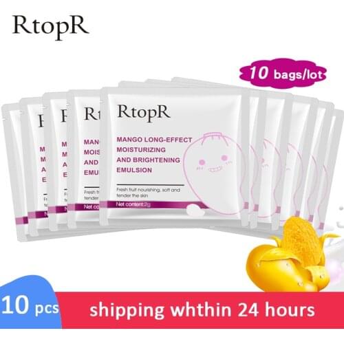 RtopR 10 pcs/lot Deep Hydrating Emulsion Moisturizing Face Cream Skin Care Whitening Anti Winkles Lift Firming Beauty skin care