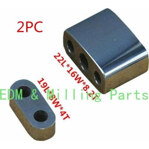 2PC Wire EDM Sungsten Carbide Electric Board Block 20x16x8.2mm 19x8x4mm For CNC Seibu Makino Machine Service
