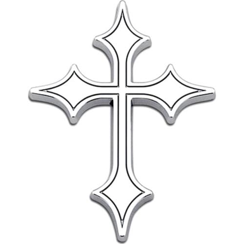 3D Christian cross sticker car emblem logo badge sticker for car truck car bike Jesus Religious