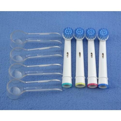 1021 4pcs/lot Brush Head Cross Action Replaceable Toothbrush Heads Teeth Whitening for Electric Toothbrush D12 D4 D29 D19 D34
