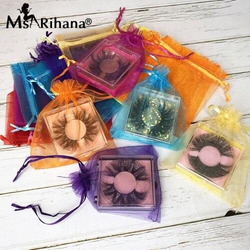 5/10/20/30 Pairs 25MM Mink Lashes Free Bag Wholesale Items 8D Fluffy False Eyelashes Box Package Fake Eyelash Extension Supplies