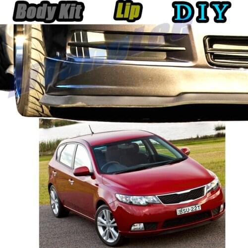 Car Bumper Lip Front Spoiler Skirt Deflector For KIA Cerato Sephia Spectra 5 LD TD YD BD 2003~2020 Modified Body Kit Hella Flush