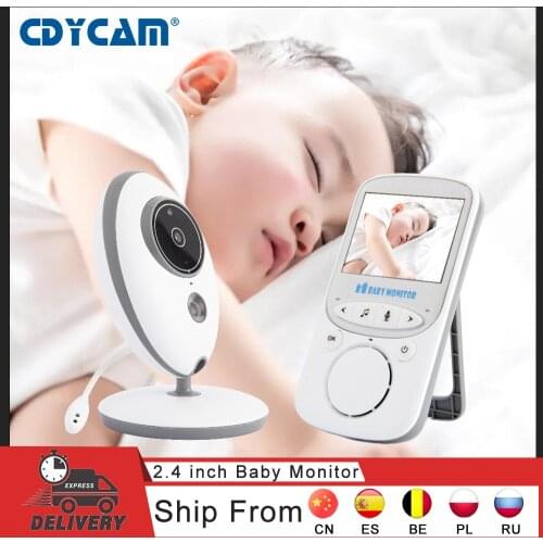 2.4 Inch Wireless LCD Audio Video Baby Monitor Radio Nanny Music Intercom IR Portable Baby Camera Walkie Talkie Babysitter VB605