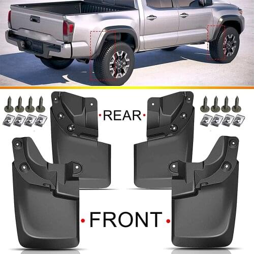 Mudguard Splash Guard Front And Rear Four-Piece Replacement Parts For Toyota Tacoma 2016-2019