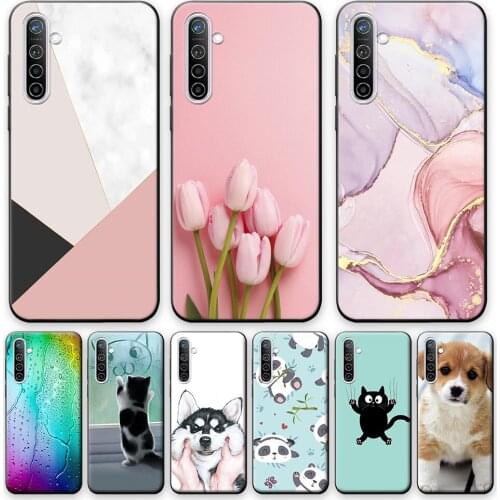 For OPPO K5 Case Cover OPPO K5 6.4 inch Silicone Phone Case For OPPO K5 Shockproof flower Cute Soft Cover Bumper on OPPO K5 Case