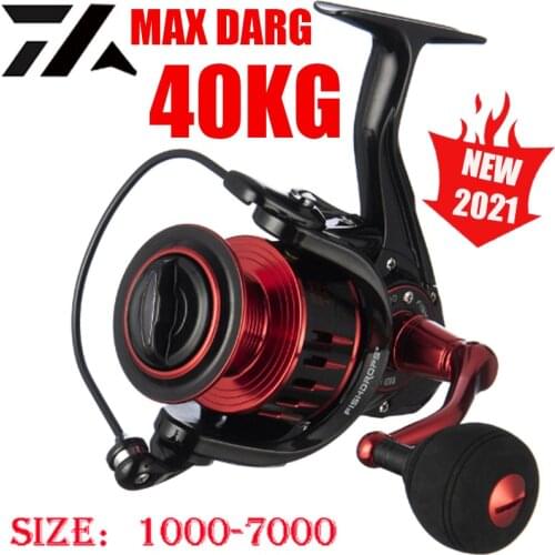 DW Metal 1000-7000 Size Trolling READY STOCK 14+1 Ball Bearings Spinning Fishing Reels Carp 40kg Max Drag All Metal