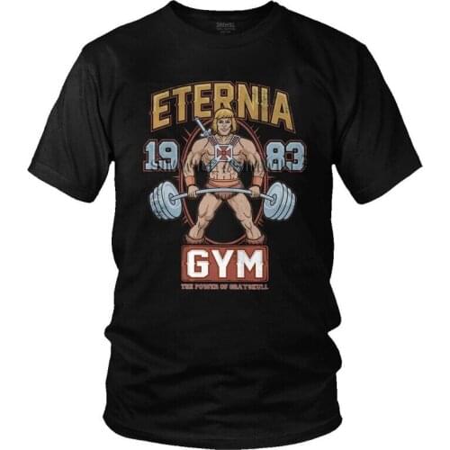 He-Man Masters Of The Universe T Shirt for Men Soft Cotton Tshirt Fashion Tee Short Sleeved Eternia Gym T-shirt Clothing Gift