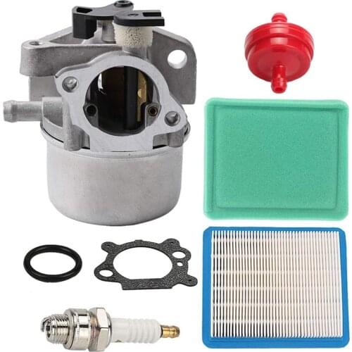 799866 Carburetor + 491588 491588S Air Filter for 190CC 725EX 790845 799871 796707 794304 Engine