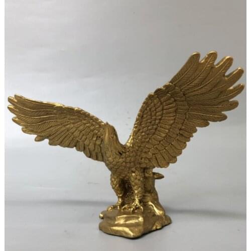 China brass seiko male eagle Spread wings crafts statue