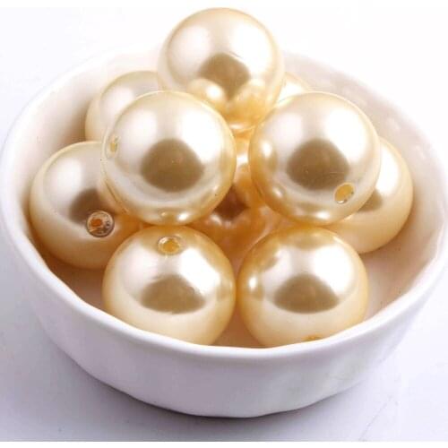 Kwoi vita New arrive 20mm Chunky Fashion A61 100pcs a lot , Loose Imitation Plastic Pearl for Chunky Beads Jewelry