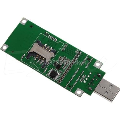 Mini PCI-e Wireless WWAN to USB Adapter card With SIM Card Slot Module testing