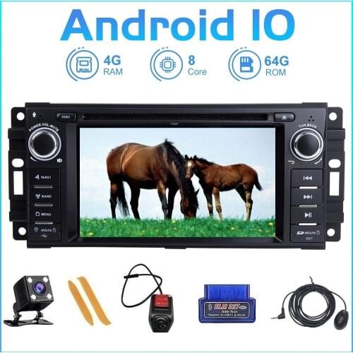 Zltoopai 6.2" Auto Radio Android 10.0 For Jeep Patriot Wrangler Cherokee Caliber Chrysler GPS Navigation Multimedia Player New