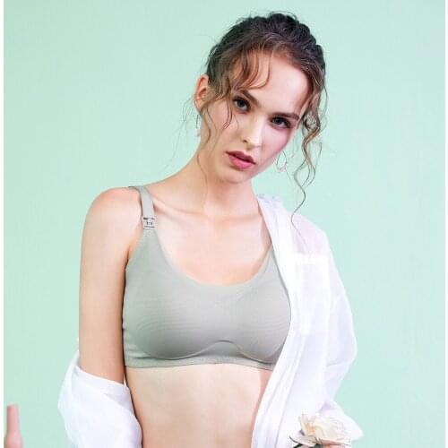 2020 New High Elastic Maternity Underwear Seamless Breathable Sleeping Nursing Bra CHD20196