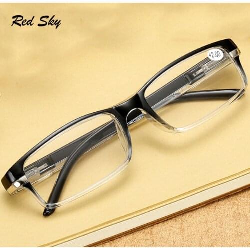 Unisex Half Frame Reading Glasses Diopters Presbyopia Glasses Prescription Myopia Minus Men Eyeglasses +1.00+1.50+2.00+2.50