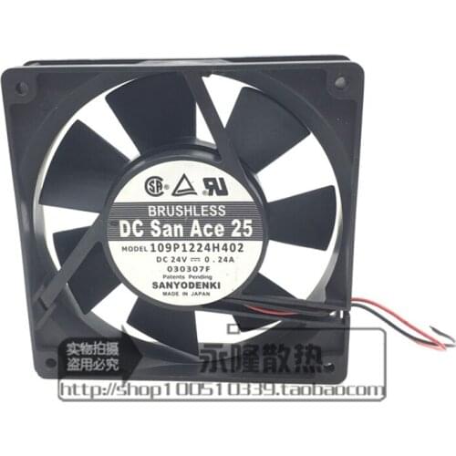 Original 109P1224H40212cm 24V 0.25A 12025 ball chassis inverter cooling fan