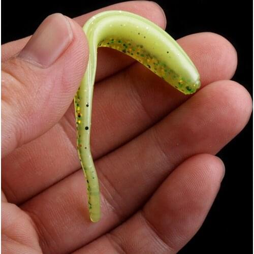 Wobblers Fishing Lures Easy Shiner Maggot Worm Soft Baits 7cm Artificial Silicone Swimbaits Carp Bass Tackle