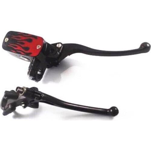 2x Motorcycle 1'' 25mm Control Reservoir Brake Clutch Levers For honda dio af18 msx125 drz400 yamaha r1 bulivard k1200r CBR 600