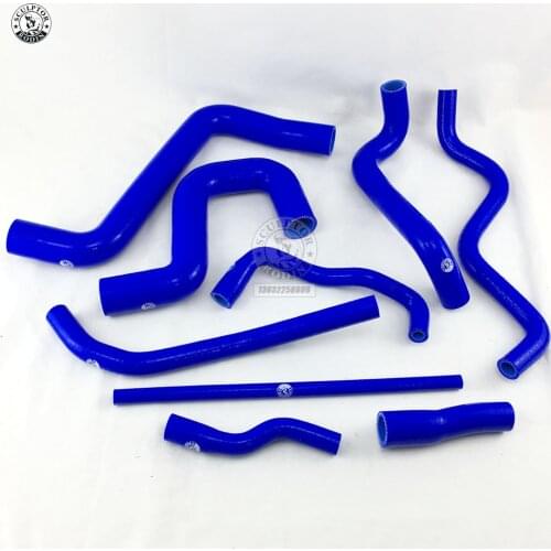 Silicone Intake Hose For V W Golf GT I MK2 1.8 8V PB code 1987-1991(9pcs) RED/BLUE/BLACK