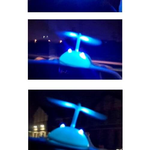 Sport Helmet Luminous Glowing Decoration Animation Dragonfly Propellers Night Riding Adhesive Safety Blink windmill wind power