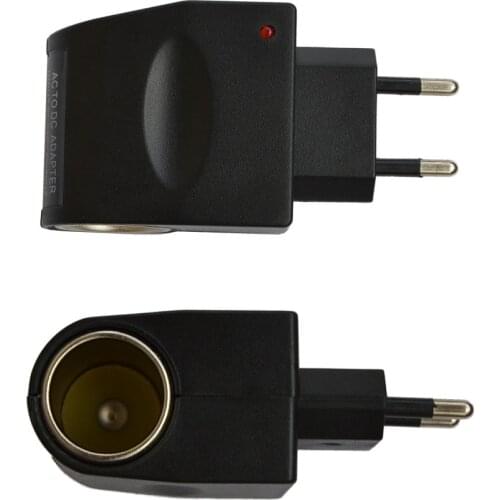 EU Plug Universal 110V-220V AC Wall Power to 12V DC Car Cigarette Lighter Socket Charger Adapter Converter